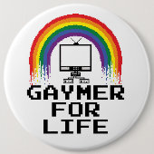 Gaymer for Life Button (Voorkant)