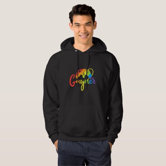 Gaymer Gamer Gay Pride Lgbt Matching Video Game Ga Hoodie (Voorkant volledig)