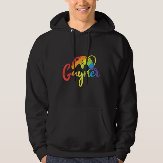 Gaymer Gamer Gay Pride Lgbt Matching Video Game Ga Hoodie (Voorkant)