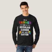Gaymer Gay Gamer LGBT Pride Rainbow Controller Ga T-shirt (Voorkant volledig)