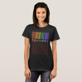Gaymer Gay Pride Flag Barcode Video Games Nerd Gam T-shirt (Voorkant volledig)