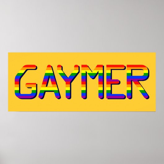 Gaymer Graphic Poster (Voorkant)