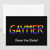 Gaymer Graphic Save The Date (Voorkant / Achterkant)
