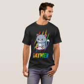 Gaymer LGBT Cat Pride Rainbow Video Game Lovers G T-shirt (Voorkant volledig)