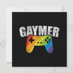 Gaymer Rainbow Flag Gaming Lesbisch Homo Biseksuee Bedankkaart