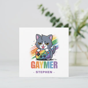 Gaymer - Rainbow Gaming Cat met Console LGBTQ 2
