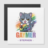 Gaymer - Rainbow Gaming Cat met Console | LGBTQ 2 (Voorkant / Achterkant)