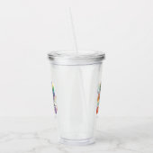 Gaymer - Rainbow Gaming Cat met Console | LGBTQ 2 Acryl Drinkbeker (Links)