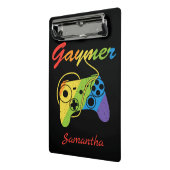 Gaymer | Regenboogvideogame-controller | Gokken Mini Klembord (Angled2)