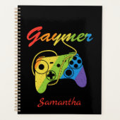 Gaymer | Regenboogvideogame-controller | Gokken Planner (Voorkant)
