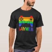Gaymer Video Game Controller Gaming LGBTQ Gay Prid T-shirt (Voorkant)