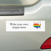 Gaymerican Pride Bumpersticker (Op auto)