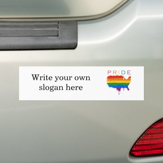 Gaymerican Pride Bumpersticker (Op auto)