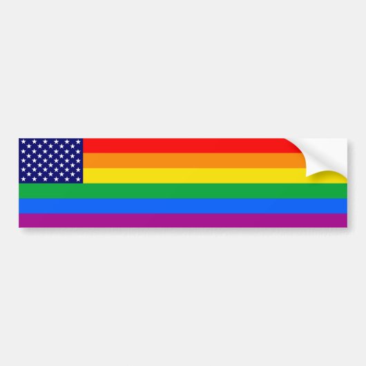Gaymerican Pride Bumpersticker (Voorkant)