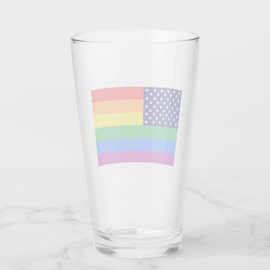 Gaymerican Pride Glas (Achterkant)