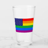 Gaymerican Pride Glas (Voorkant)