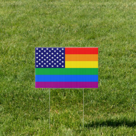 Gaymerican Pride Tuinbord