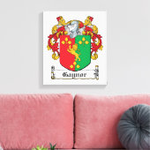Gaynor Family Crest Canvas Afdruk (Insitu (Woonkamer))