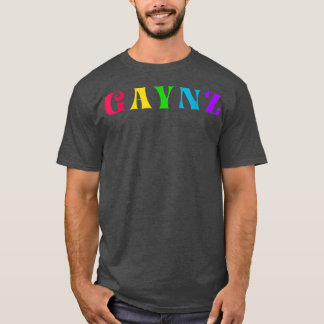 Gaynz Gay Gym Sport Queer LGBQT Colorful Quote T-shirt