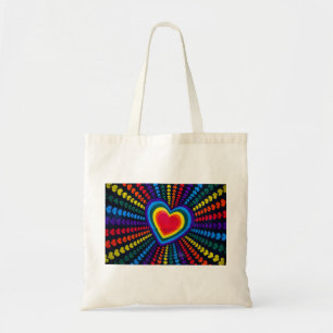 Gays Colors Heart Rainbow Pattern Verschillend LGB Tote Bag