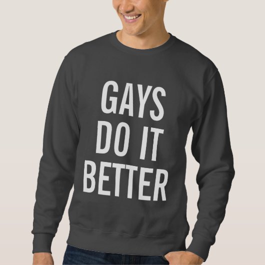 Gays doen het beter trui (Voorkant)
