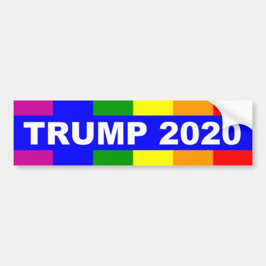 Gays for Donald Trump 2020 Bumpersticker (Voorkant)