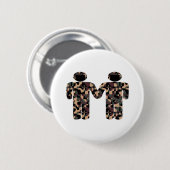 Gays in uniform ronde button 5,7 cm (Voorkant /achterkant)