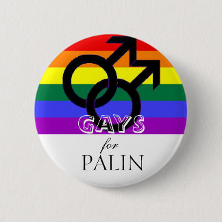 GAYS voor Palin Ronde Button 5,7 Cm