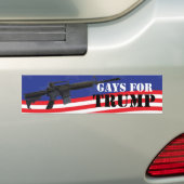Gays voor Trump bumpersticker (Op auto)