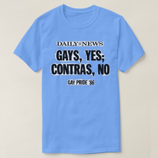 Gays yes contras no t-shirt (Design voorkant)