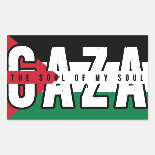 GAZA De ziel van mijn ziel Rechthoekige Sticker (Voorkant)