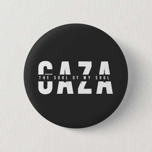 GAZA De ziel van mijn ziel Ronde Button 5,7 Cm (Voorkant)