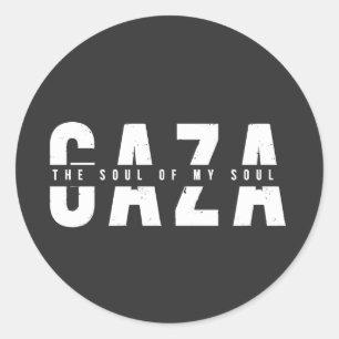 GAZA De ziel van mijn ziel Ronde Sticker
