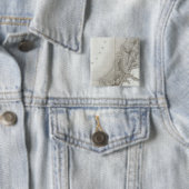 Gaza, Israël Vierkante Button 5,1 Cm (In situ)
