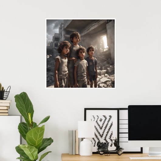 Gaza - Kunstdruk Poster (Thuiskantoor)