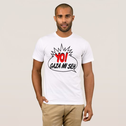 Gaza mi Seh T Shirt (Voorkant volledig)