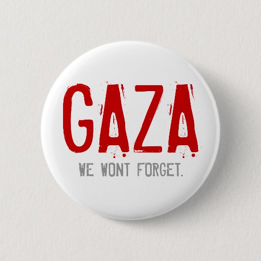 GAZA, OORLOG VAN 2008-2009 RONDE BUTTON 5,7 CM (Voorkant)