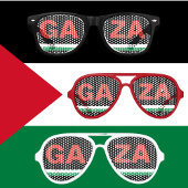 Gaza Stad Palestina vlag kleuren partij tinten Aviator Zonnebril