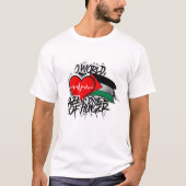 Gaza sterft van de honger t-shirt (Voorkant)