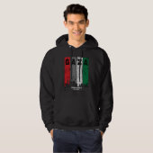 GAZA Vintage Distressed Hoodie | Solidariteit (Voorkant volledig)