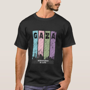 GAZA Vintage T-shirt met tekenen van slijtage So