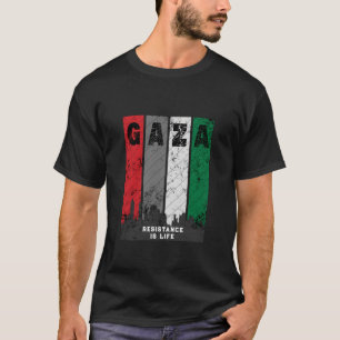GAZA Vintage T-shirt met tekenen van slijtage   So