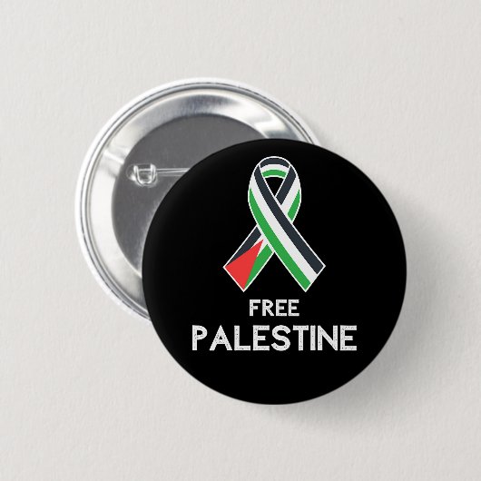Gaza Vrije Palestina Palestijnse Solidariteit Ronde Button 5,7 Cm (Voorkant /achterkant)