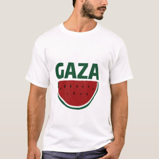 Gaza, watermeloenkleuren, Palestijnse solidariteit T-shirt