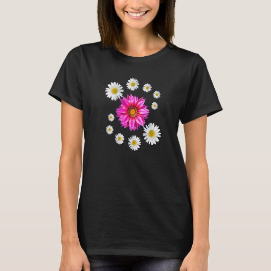 Gazania Daisy Floral Pattern Gazania Daisy Blossom T-shirt (Voorkant)