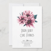 Gazania Grace: Elegante lente- en zomerbruiloft Kaart (Voorkant)