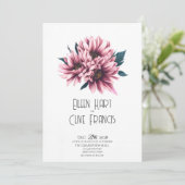 Gazania Grace: Elegante lente- en zomerbruiloft Kaart (Staand voorkant)