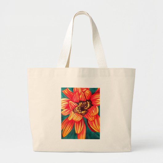Gazania woestijnbloemkunst door Sacha Grossel Grote Tote Bag (Voorkant)