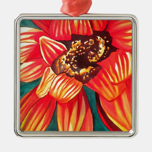 Gazania woestijnbloemkunst door Sacha Grossel Metalen Ornament (Voorkant)