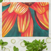 Gazania woestijnbloemkunst door Sacha Grossel Theedoek (Gevouwen)